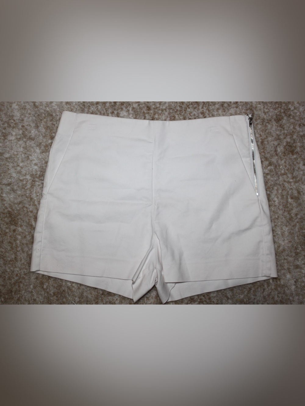 STYLUS White Stretch Chinos Shorts